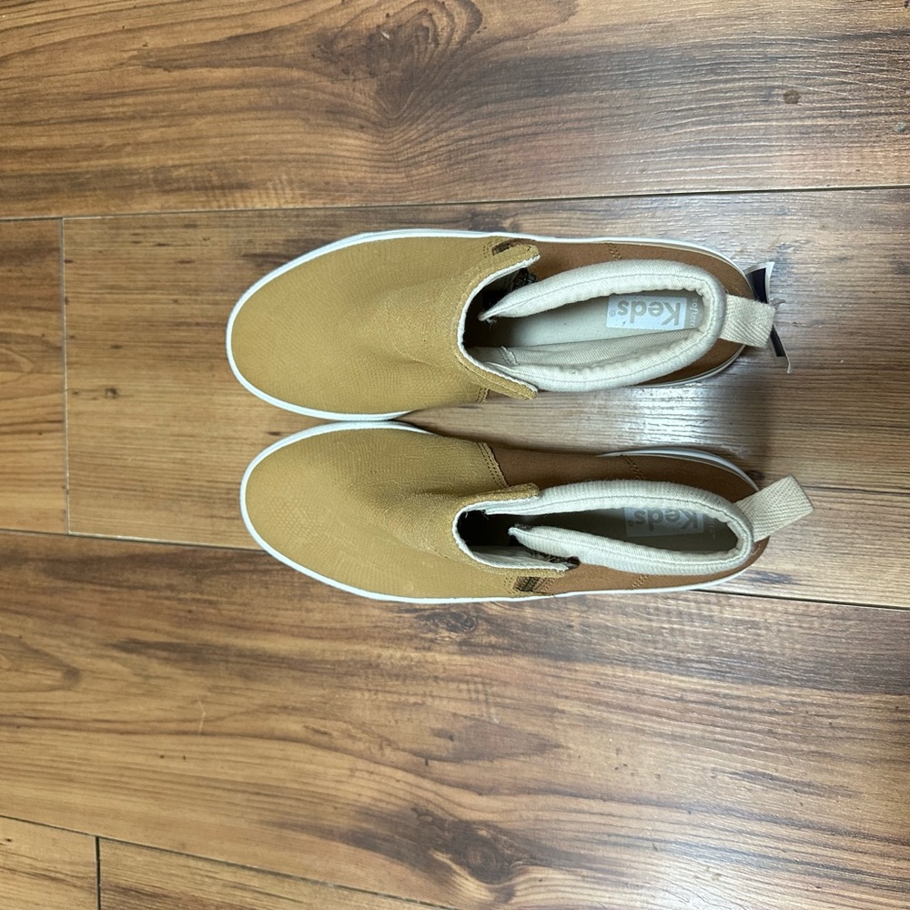 Keds women's Tan Slip-On Sneakers